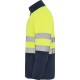 Jacheta fleece reflectorizanta Galben si bleumarin Jacheta fleece reflectorizanta Galben si bleumarin