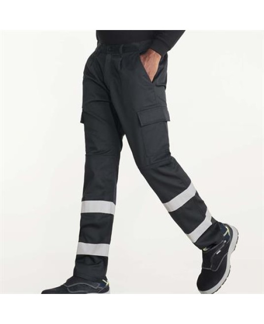 Pantaloni de lucru cu dungi reflectorizante Daily  Bleumarin