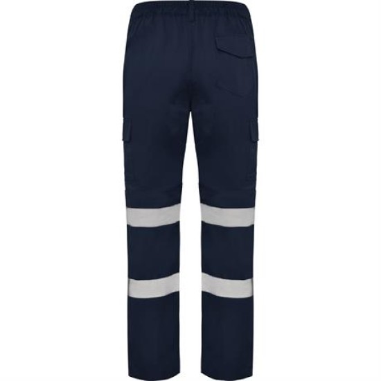 Pantaloni de lucru cu dungi reflectorizante Daily Bleumarin