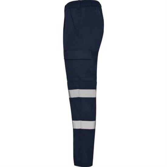 Pantaloni de lucru cu dungi reflectorizante Daily Bleumarin