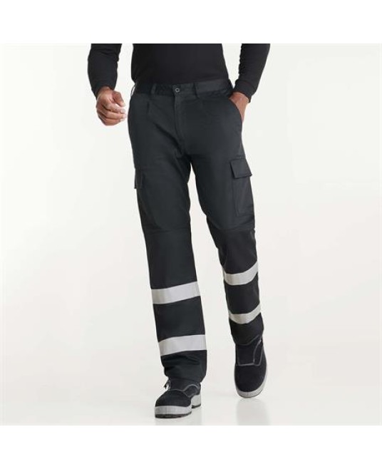 Pantaloni de lucru cu dungi reflectorizante Daily  Bleumarin