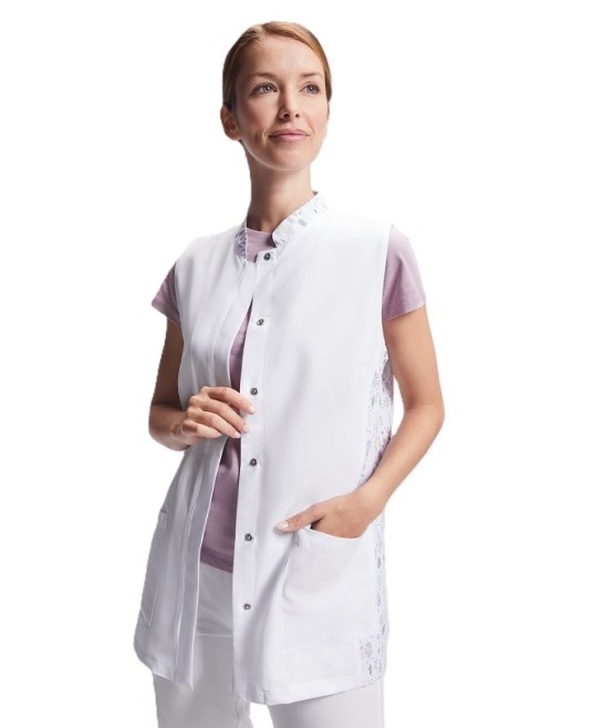 Halat fara maneci femei, alb