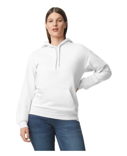 Hanorac cu gluga Gildan, 285g/m2, alb