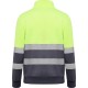 Hanorac Hi-Vis cu fermoar scurt, 280 g/mp, Galben-Gri