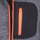 Jacheta softshell For Eco in combinatie de 2 culori, negru si portocaliu