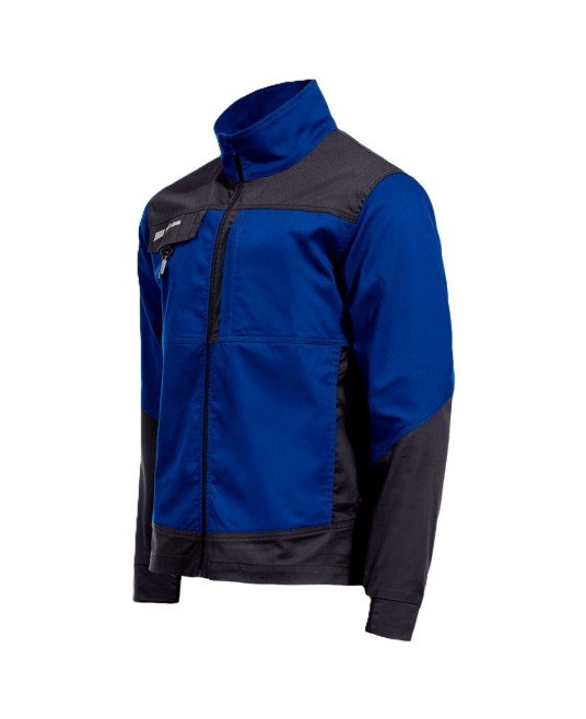 Jacheta de lucru subtire, ENOS stretch albastru-negru, 210g/m2