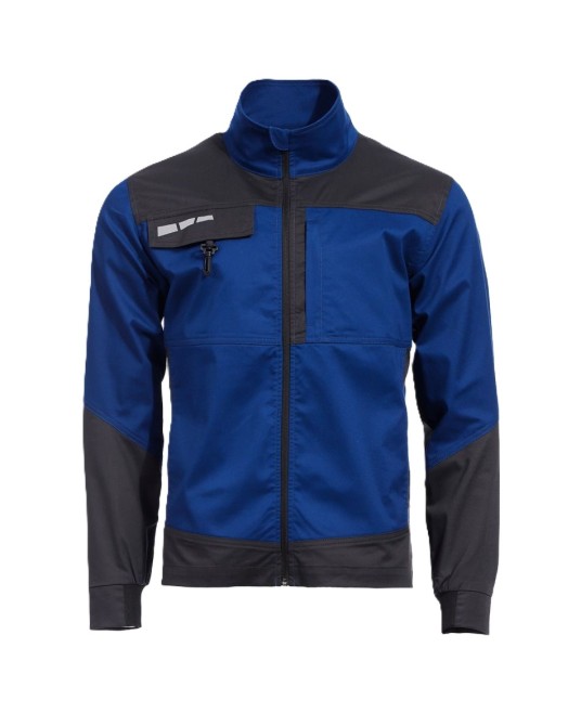 Jacheta de lucru subtire, ENOS stretch albastru-negru, 210g/m2
