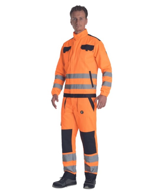 Jacheta HiVis tercot 250g/m2, portocaliu