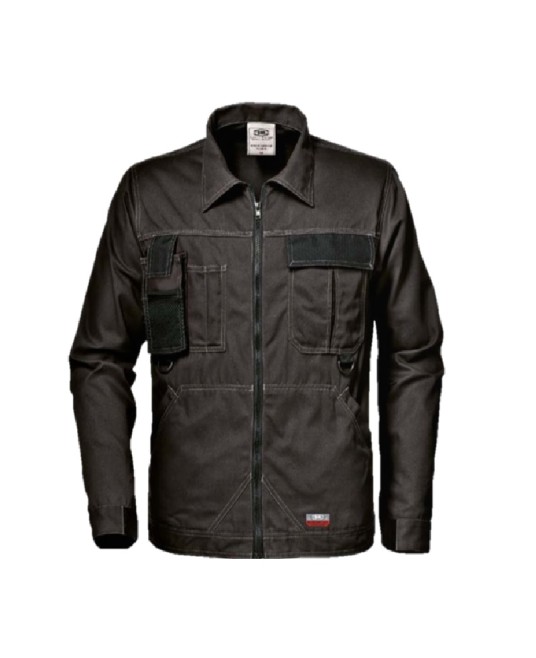 Jacheta de lucru tercot foarte rezistent la uzura si confortabil, 300 g/mp gri inchis