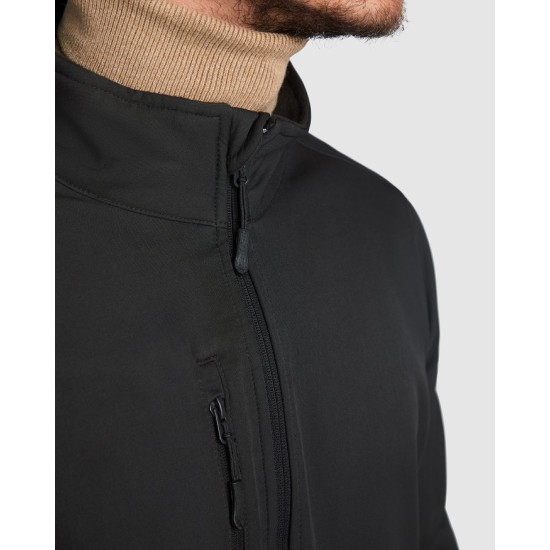 Jacheta softshell barbati, captuseala polar negru