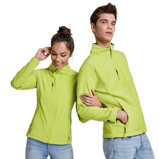 Jacheta softshell barbati, captuseala polar verde lime Jacheta softshell barbati, captuseala polar verde lime