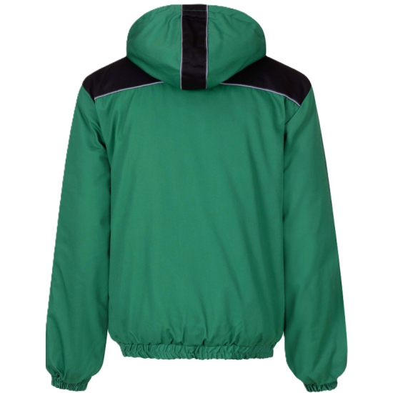 Jacheta vatuita bumbac hidrofobizat, verde cu negru Jacheta vatuita bumbac hidrofobizat, verde cu negru