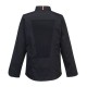 Jacheta bucatar cu plasa mesh in spate, Negru Jacheta bucatar cu plasa mesh in spate, Negru