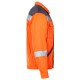 Jacheta HiVis dungi reflectorizante Colins, tercot 240g/m2, portocaliu neon Jacheta HiVis dungi reflectorizante Colins, tercot 240g/m2, portocaliu neon