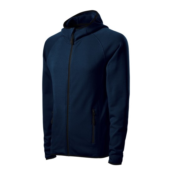 Jacheta fleece barbati cu gluga, Bleumarin Jacheta fleece barbati cu gluga, Bleumarin