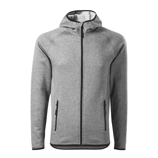 Jacheta fleece barbati cu gluga, Gri inchis Jacheta fleece barbati cu gluga, Gri inchis