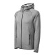 Jacheta fleece barbati cu gluga, Gri inchis Jacheta fleece barbati cu gluga, Gri inchis
