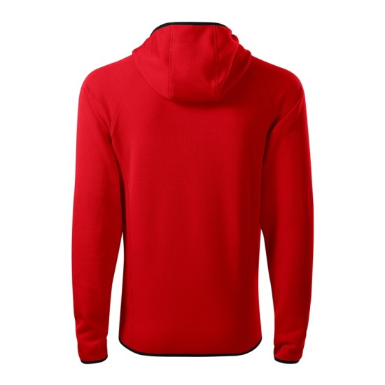 Jacheta fleece barbati cu gluga, Rosu Jacheta fleece barbati cu gluga, Rosu