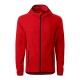 Jacheta fleece barbati cu gluga, Rosu Jacheta fleece barbati cu gluga, Rosu