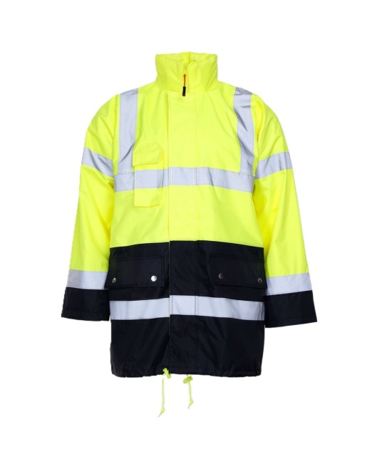 Jacheta HiVis de iarna 3 in 1, jacheta interioara cu maneci detasabile