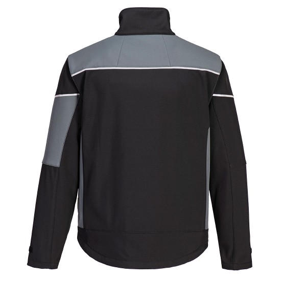 Jacheta softshell 3 straturi PW3, Negru/Gri