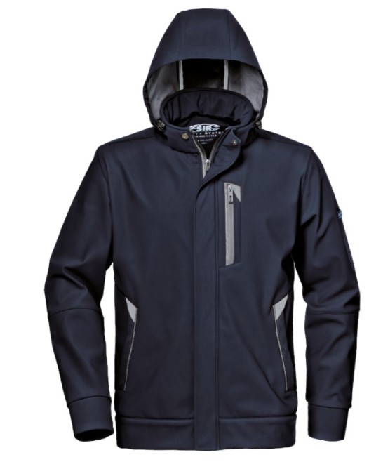 Jacheta softshell premium rezistenta la apa, bleumarin