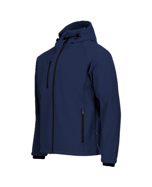 Softshell barbati cu gluga, bleumarin