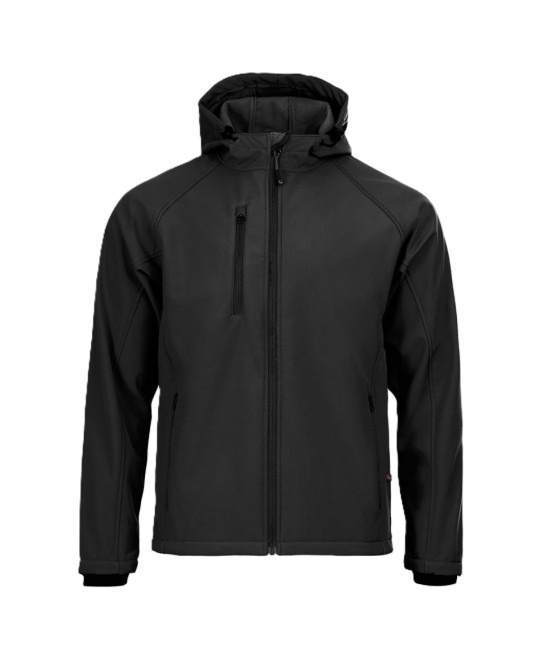 Softshell barbati cu gluga, negru