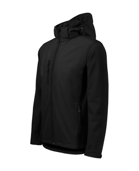 Jacheta softshell  cu gluga, Performance  barbati Negru