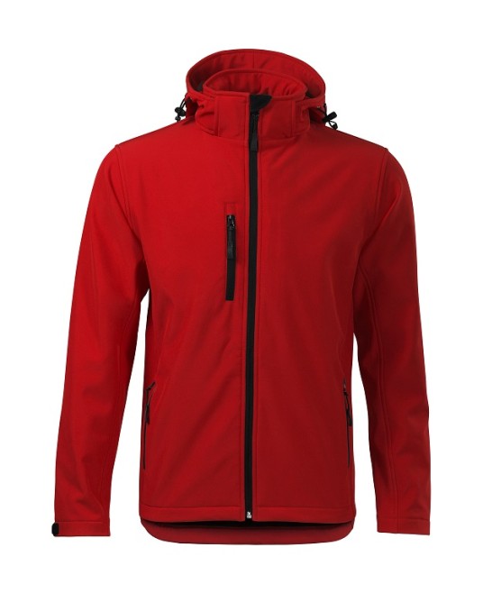 Jacheta softshell  cu gluga, Performance  barbati  Rosu