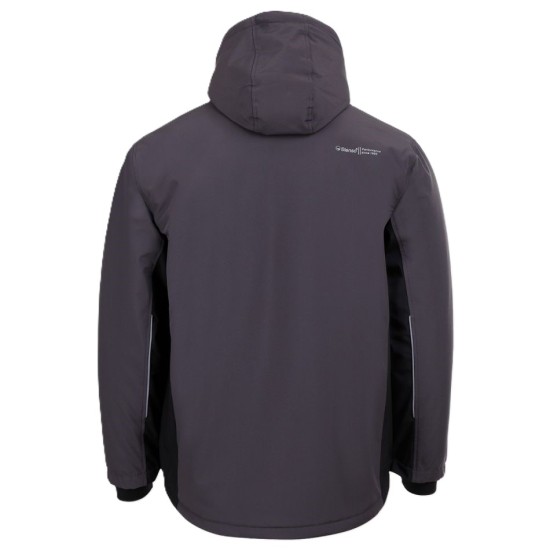Jacheta softshell de iarna, membrana TPU, gri-negru Jacheta softshell de iarna, membrana TPU, gri-negru