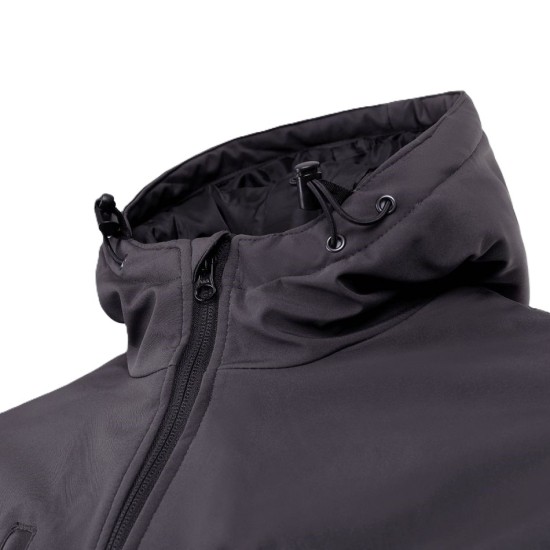 Jacheta softshell de iarna, membrana TPU, gri-negru Jacheta softshell de iarna, membrana TPU, gri-negru