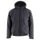 Jacheta softshell sport de iarna, gri-negru Jacheta softshell sport de iarna, gri-negru