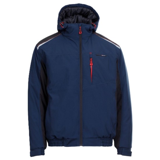 Jacheta softshell sport de iarna, bleumarin-negru Jacheta softshell sport de iarna, bleumarin-negru