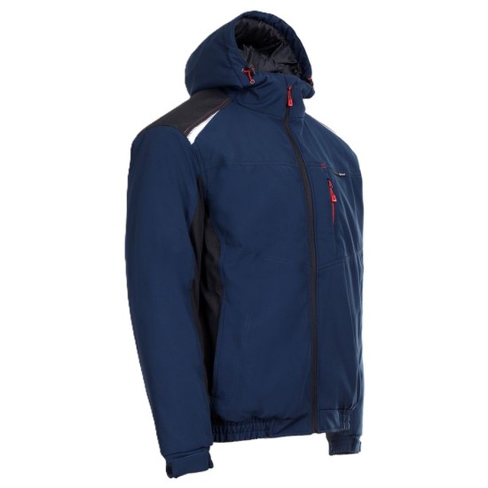 Jacheta softshell sport de iarna, bleumarin-negru Jacheta softshell sport de iarna, bleumarin-negru
