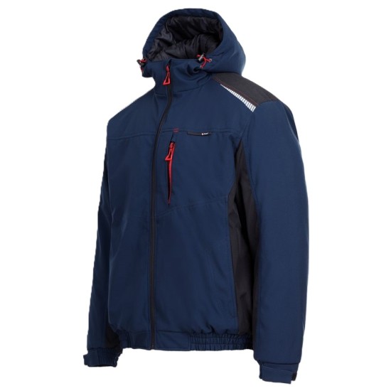 Jacheta softshell sport de iarna, bleumarin-negru Jacheta softshell sport de iarna, bleumarin-negru