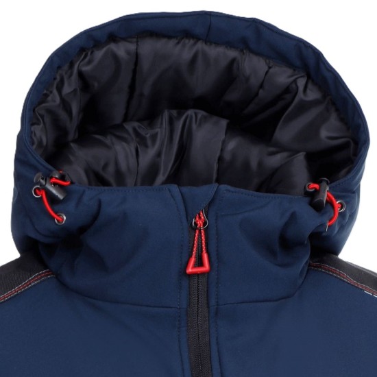 Jacheta softshell sport de iarna, bleumarin-negru Jacheta softshell sport de iarna, bleumarin-negru