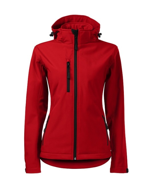 Jacheta softshell impermeabila cu gluga pentru femei Performance Rosu