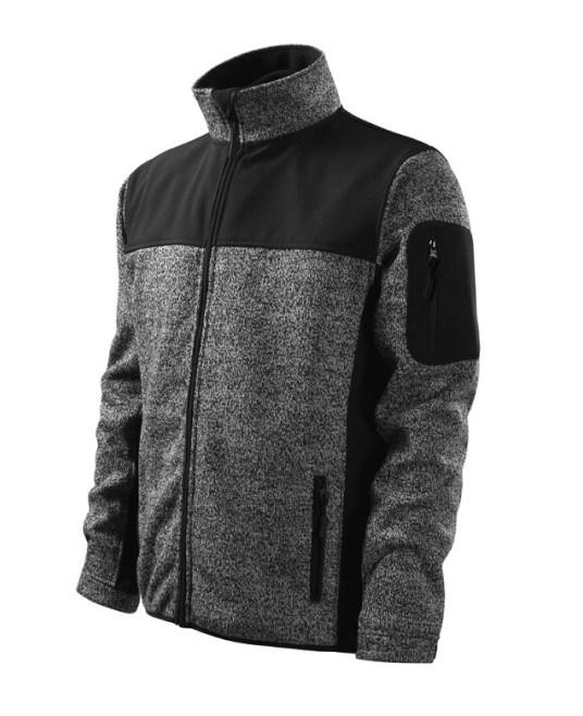 Jacheta softshell captuseala polar gri inchis