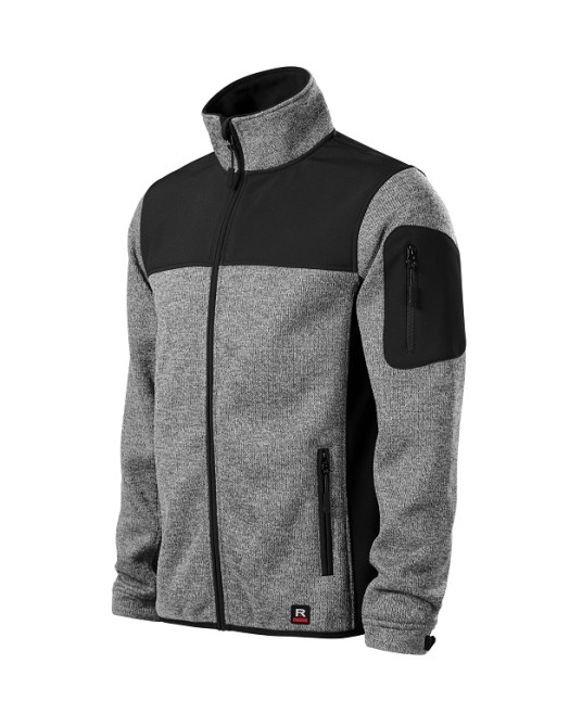 Jacheta softshell captuseala polar gri deschis