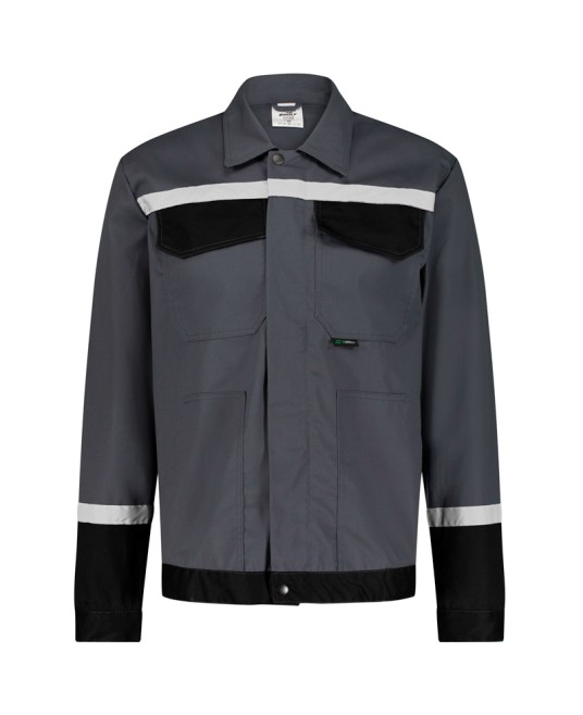 Jacheta tercot Chars cu dungi reflectorizante, 240g/m2, gri