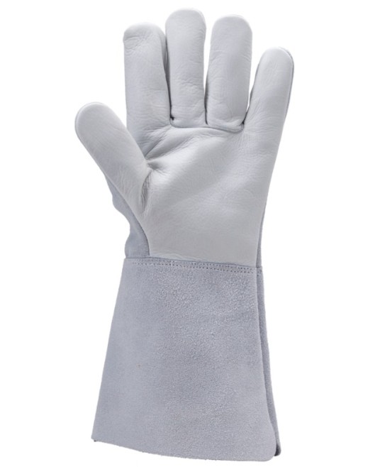 Manusi sudura piele integrala bovina, gri