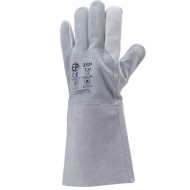 Manusi sudura piele integrala bovina, gri