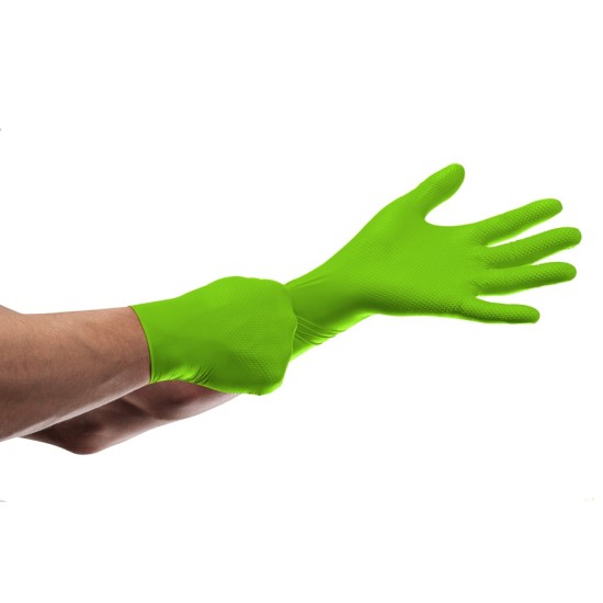 Manusi unica folosinta premium Go Grip Green, nitril, 50 buc/cutie, verde Manusi unica folosinta premium Go Grip Green, nitril, 50 buc/cutie, verde