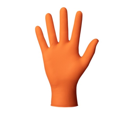 Manusi unica folosinta premium Go Grip Orange, nitril, 50 buc/cutie, portocaliu Manusi unica folosinta premium Go Grip Orange, nitril, 50 buc/cutie, portocaliu