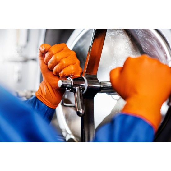 Manusi unica folosinta premium Go Grip Orange, nitril, 50 buc/cutie, portocaliu Manusi unica folosinta premium Go Grip Orange, nitril, 50 buc/cutie, portocaliu