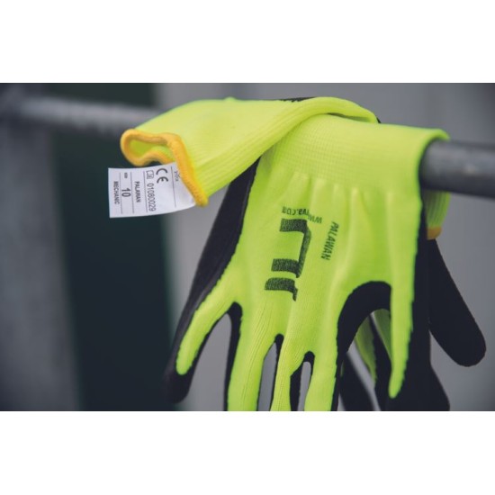 PALAWAN Manusi de protectie din nylon, palma latex 