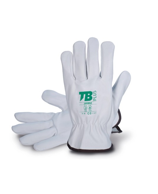 Manusi de protectie piele integrala de bovina, rezistente la abraziune, Gri