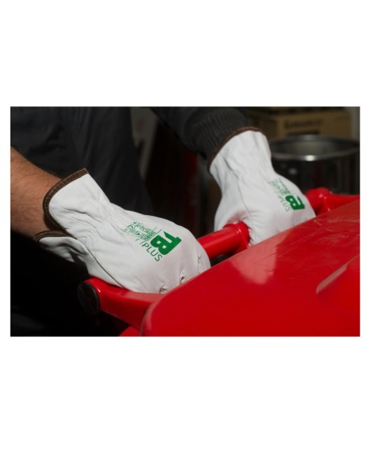 Manusi de protectie piele integrala de bovina, rezistente la abraziune, Gri