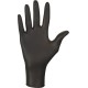 Manusi unica folosinta negre, nitril nepudrate, degete texturate, Nitrylex black, 100 buc/cutie, negre